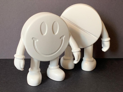 smiley uomo pillola carattere arte pop tavoletta mdma estasi farmaco 90's discoteca 3d print model - Mito3D