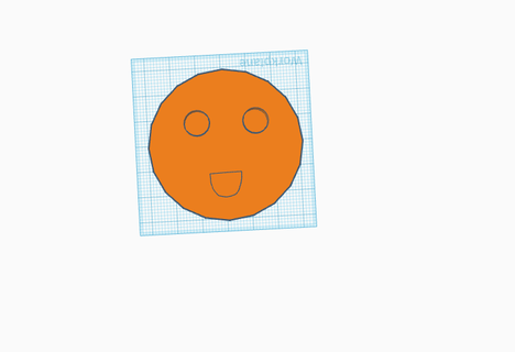 Smiley Gesicht 3d print model - Mito3D