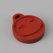 smiley face anel de chave vários sorridente chaveiro diversão 3d print model - Mito3D