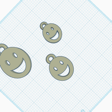 smiley face keychain 3d print model - Mito3D