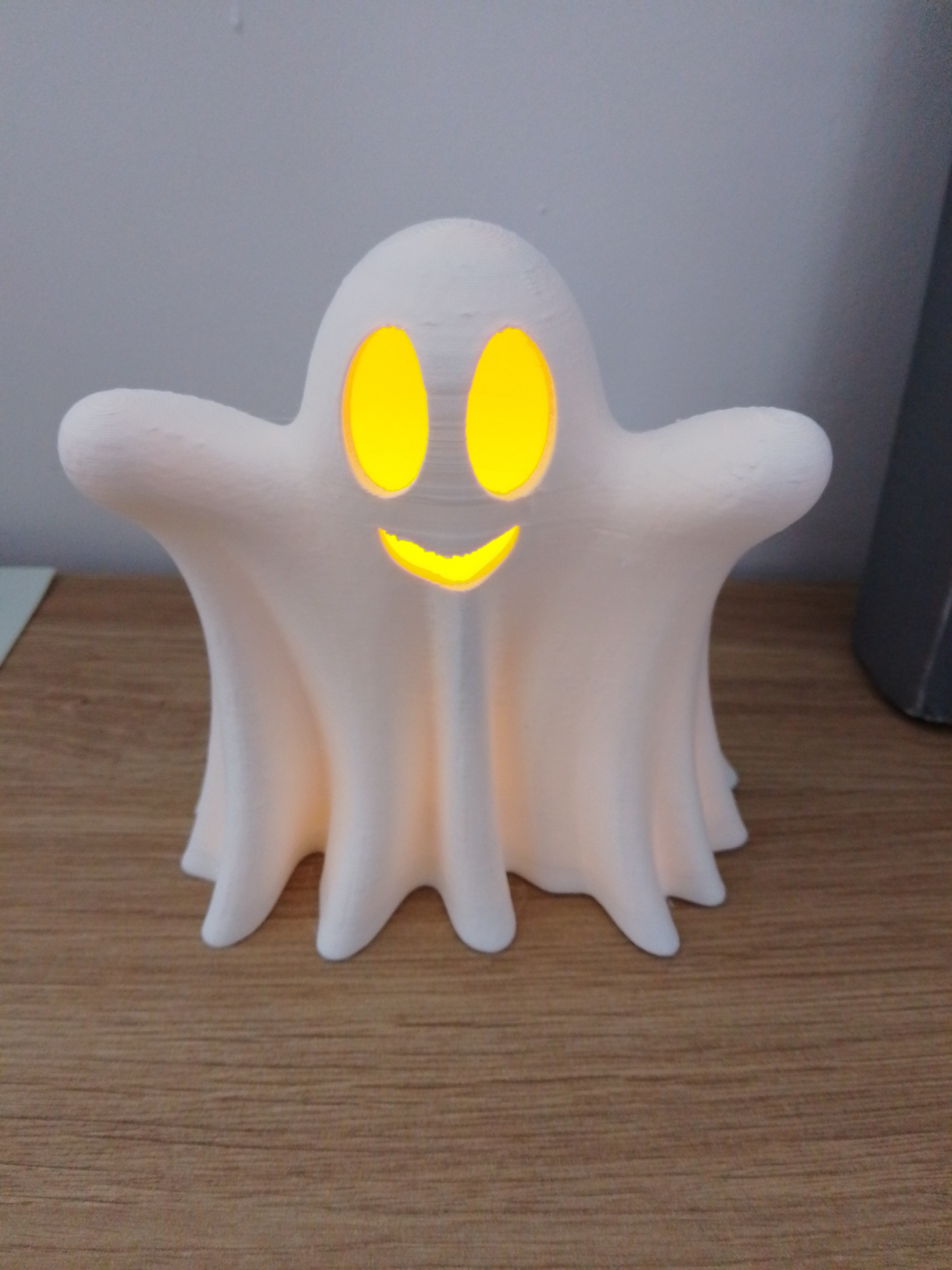smiley ghost booh tea light halloween2023 halloween 3D print model - Mito3D