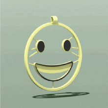 smiley pendant jewelry happiness joy unsupported smile gift beginner easy 3d print model - Mito3D