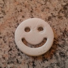 smiley shopping cart chip tool keychain 3d print model - Mito3D