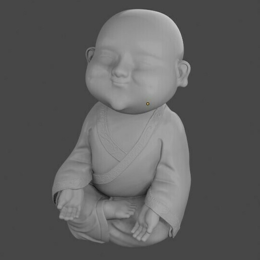 lächelnd Buddha Topf Baby 3D print model - Mito3D
