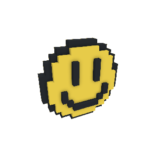 sorridente viso emoji pixelart 3d pokeball portachiavi logo 2d pixel Mario Pokemon Pikachu luigi bowser zelda gioco Minecraft anime giocattolo popolare gratuito lowpoly 3d print model - Mito3D