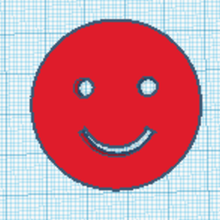 souriant visage 3d print model - Mito3D