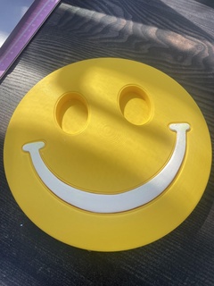 smily face smile cake embossed eyes emoji 3d 3d print model - Mito3D