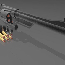 smith & wesson 27 2 divers 27-2 arme à feu s&w revolver 3d print model - Mito3D