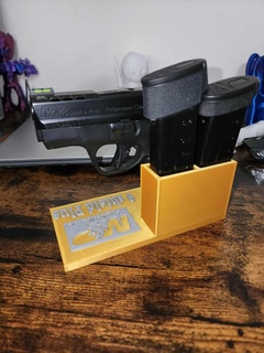 smith & wesson shield plus stand smith9 pistol 3d print model - Mito3D