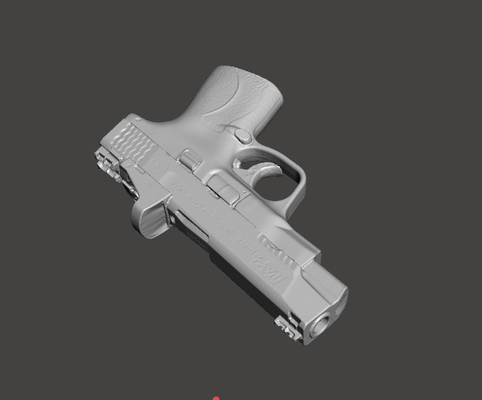 smith wesson mp40 shield m 20 optic 4'' gun mold tools pistol stl sw 3d holster 3d print model - Mito3D