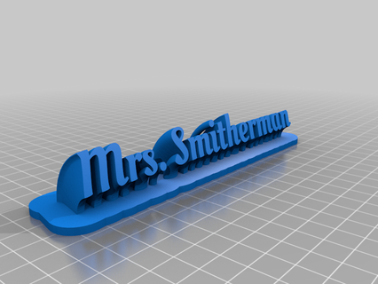 smitherman Art customized signs logos 3d print model - Mito3D