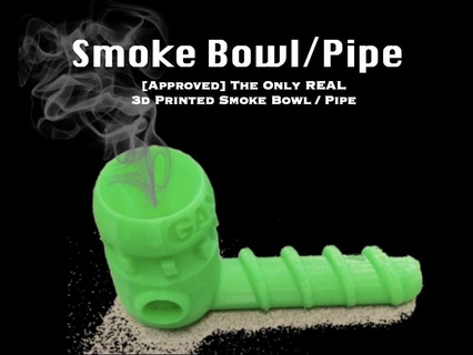 fumar cuenco tubo real 3d impreso bong bateador marijuana hierba deporte ocupaciones físico actividades aire libre 3d print model - Mito3D
