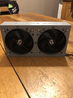 smoke extractor box smoked fan usb led 3d print model - Mito3D