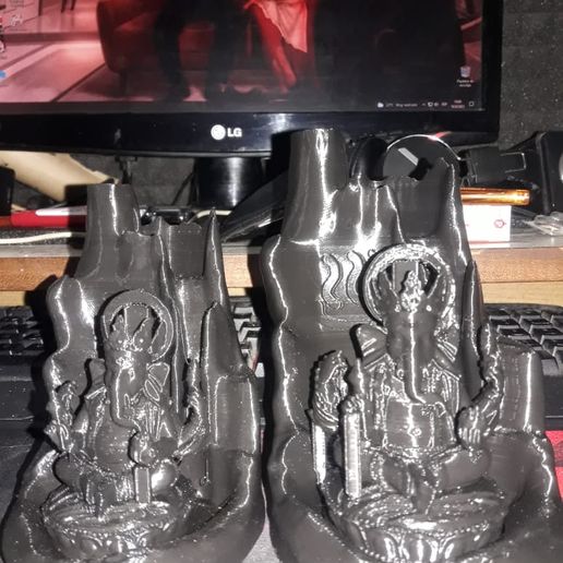 fumaça cascata ganesh humo ganesha incenso 3D print model - Mito3D