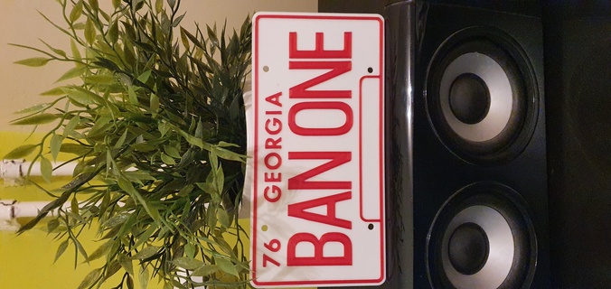 smokey bandit license plate - ban one 3d print model - Mito3D