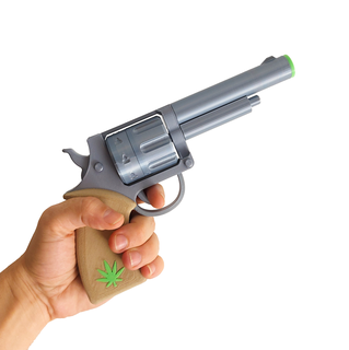 smokin' gun - weed grinder kit revolver smoking 420 joint marijuana 3d print model - Mito3D