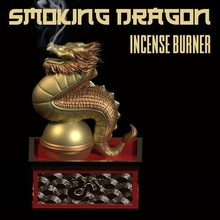 smoking asian dragon - 3d model incense burner chinese japanese ornament toy mith ancient statue magical traditional art sculptures aromathic 3d print model - Mito3D