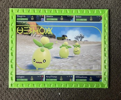 resina cenário quadro Armação Pokémon decoração escarlate tolet 3d print model - Mito3D