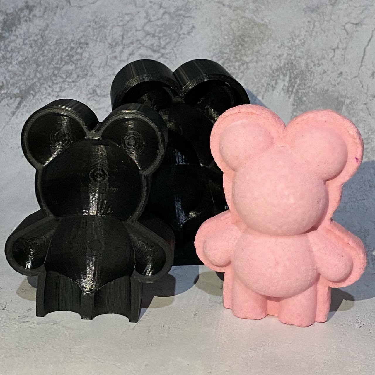 smooth bear bath bomb Various bombshell 3d form fizz 3D print model - Mito3D