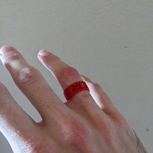 suave facetado anillo espacios blanco ctr anillos joyería joya lds mormón 3d print model - Mito3D