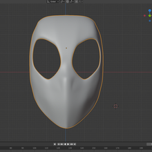 smooth mask cosplay costume blender stl mask costume coslplay 3d print model - Mito3D