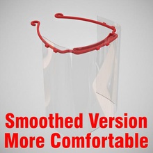 smoothed - more comfortable version protective visor 3dverkstan tool coronavirus covid-19 covid19 protection n95 medical mask googles glasses face shield eyewear eye droplet cover anti-infectious 3d print model - Mito3D