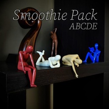 smoothie pack - abcde home decor sculpture statue figurines 3d print model - Mito3D