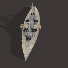 SMS Helgoland 1 2000 2400 ww1 navio guerra Jutlândia 3000 1200 alemão marinha 3d print model - Mito3D