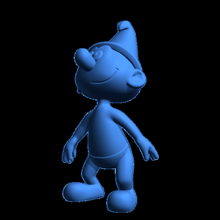 smurf brinquedo desenho animado caricatura Smurfs 3d print model - Mito3D