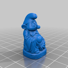 smurf buddha art pop-buddha smurfs sculptures 3d print model - Mito3D
