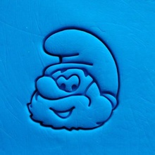 smurf papa cookie cutter tool smurfs 3d print model - Mito3D
