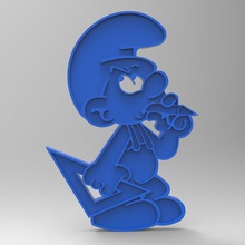 smurf peyo do-it-yourself estatueta chave ring various doorway pffi smurfs drawing animated tv game child bike gadget simso puffi america germany france 3d print model - Mito3D