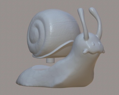 snail Art cute toy small animal 3d print model - Mito3D