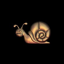 snail art 3d print model - Mito3D