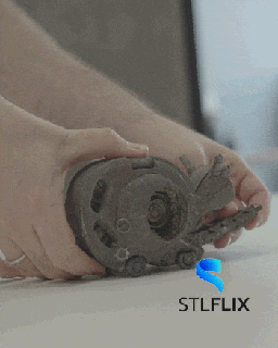 snail fidget mechanic science 3d print model - Mito3D
