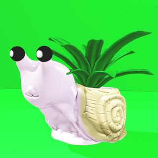 snail pot garden decoration 3d print model - Mito3D
