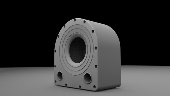 snail speaker box 3d print model - Mito3D