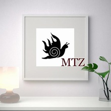 lumaca scultura da parete in 2d art 3d print model - Mito3D