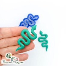 snake jewelry cutter jewellery polymer clay 3d print model - Mito3D