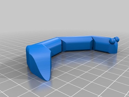 serpente jogos dobradiça brinquedo Minhoca 3d print model - Mito3D