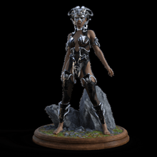 snake art figurine base plate 3d print model - Mito3D