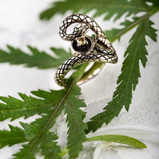 snake jewelry ring 3D print model - Mito3D