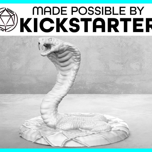 snake - action-pose tabletop-Miniatur Spiel Aktion Tier Ungeheuer dnd dungeons dragons vertraut fantasy gaming gloomhaven mini der Miniatur pathfinder rpg set Schlange tabletop Spielzeug warhammer 3D print model - Mito3D