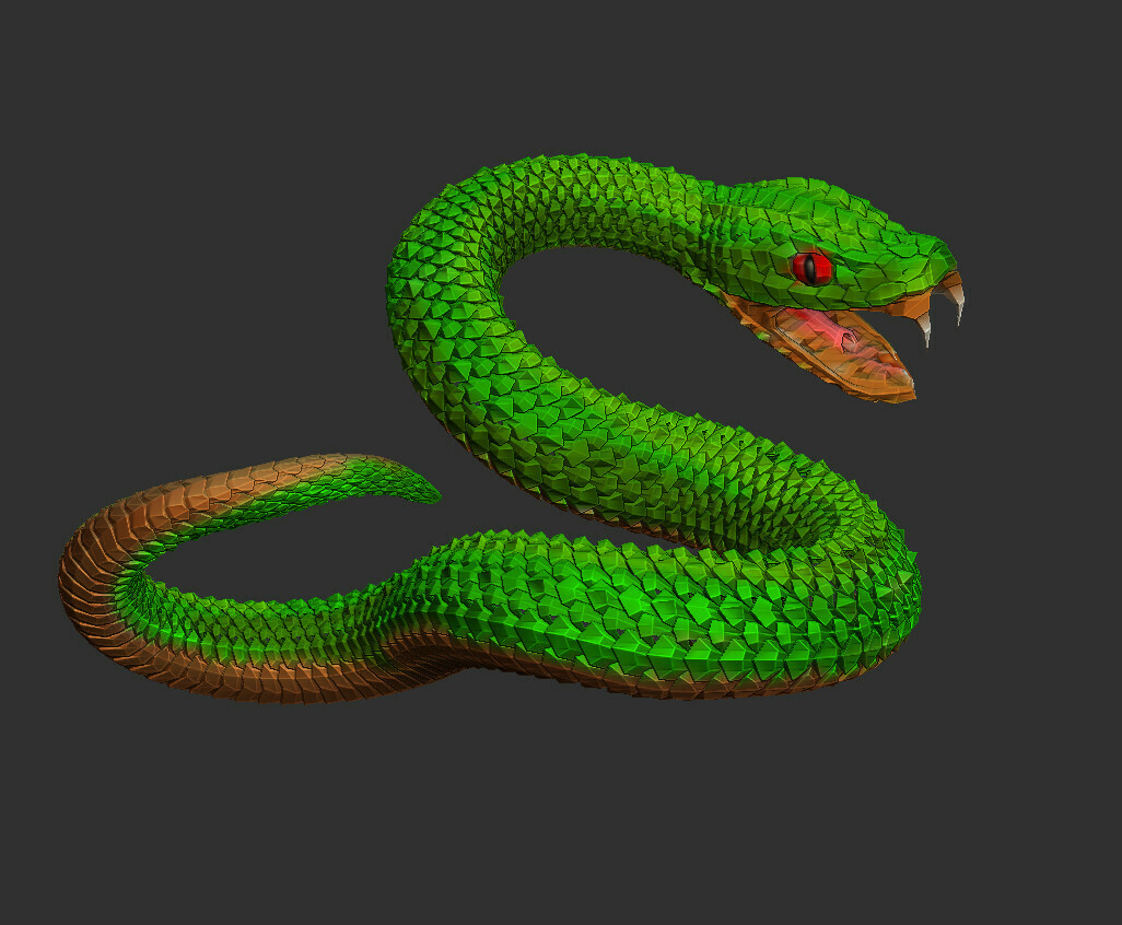 snake 1c 3D print model - Mito3D