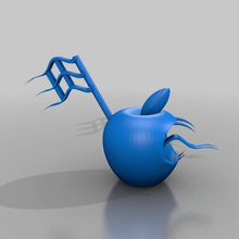 serpente apple logo di windows art sculture 3d print model - Mito3D