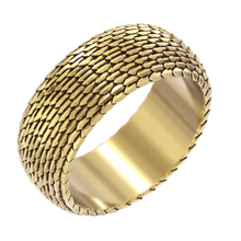 snake band ring texture jewelry animal 3d print model - Mito3D