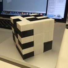 snake cube puzzle printed fully assembled ready solve game 3d print model - Mito3D