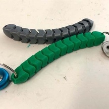 snake keychain jewelry keychains 3d print model - Mito3D