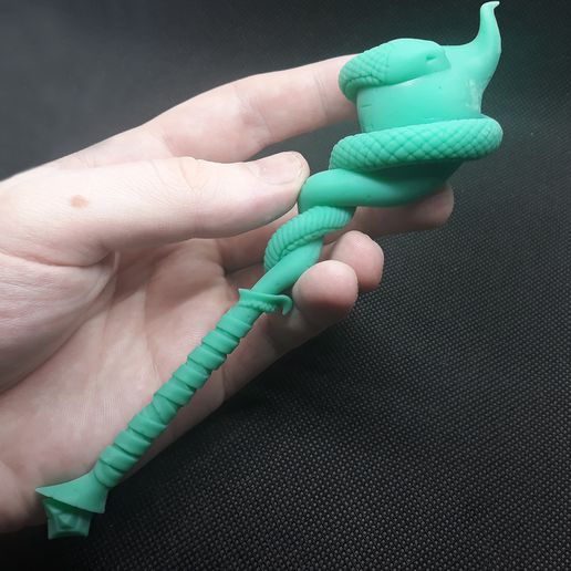 snake mace 3D print model - Mito3D