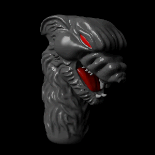 yılan dağ Kurt baş sütun iskeletçi kötü savaşçılar nostaljik Motu adam ustalar 3d print model - Mito3D